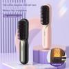 Piastra per capelli portatile wireless a doppio uso con ioni negativi, sicura per i capelli, per lisciare e arricciare, facile da caricare.