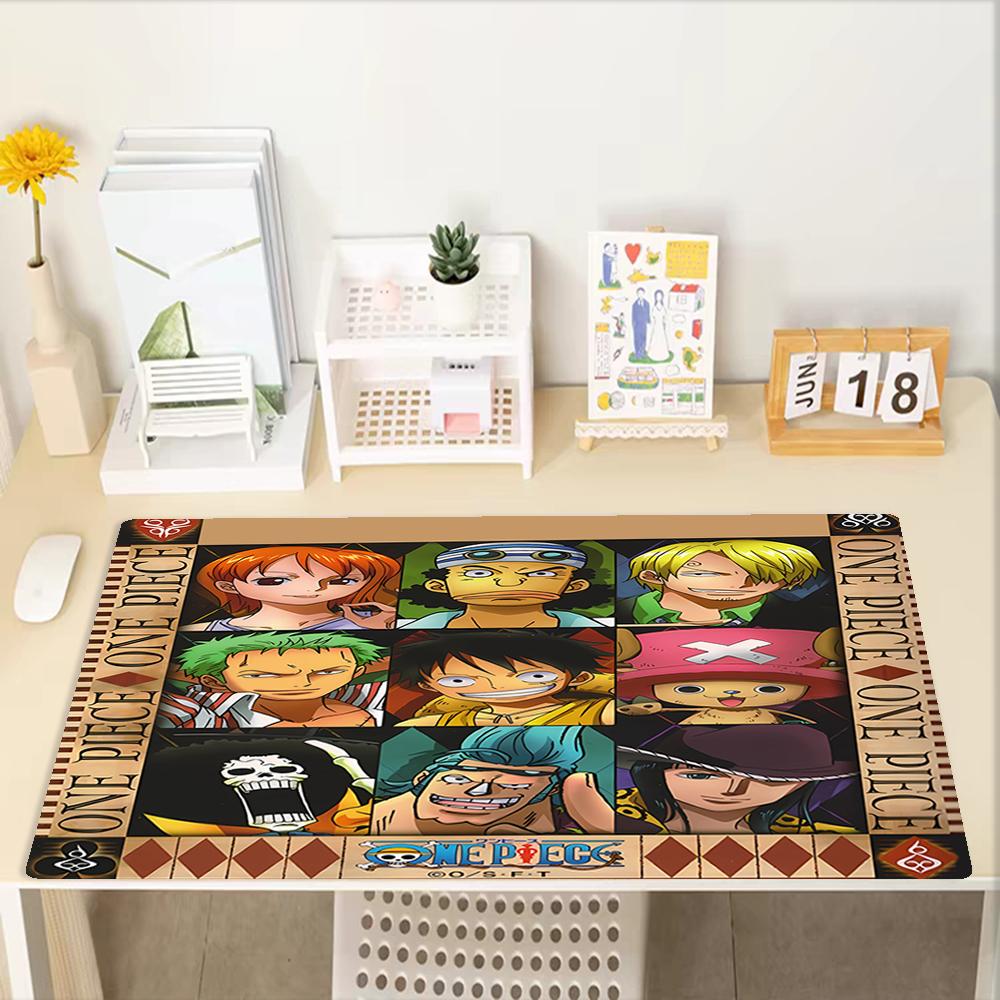 One Piece Theme Mouse Pad, Non Slip Rubber Base, Multifunctional Office & Home Decor, Perfect for Workspace Personalization.