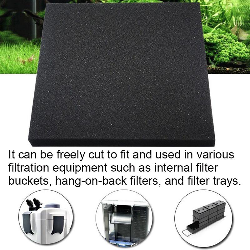Aquarium Filter Sponge Biochemical Cotton Black Fish Tank Pond Bio Foam Media Water Pump Filter Pad Skimmer Aquarium Accessories