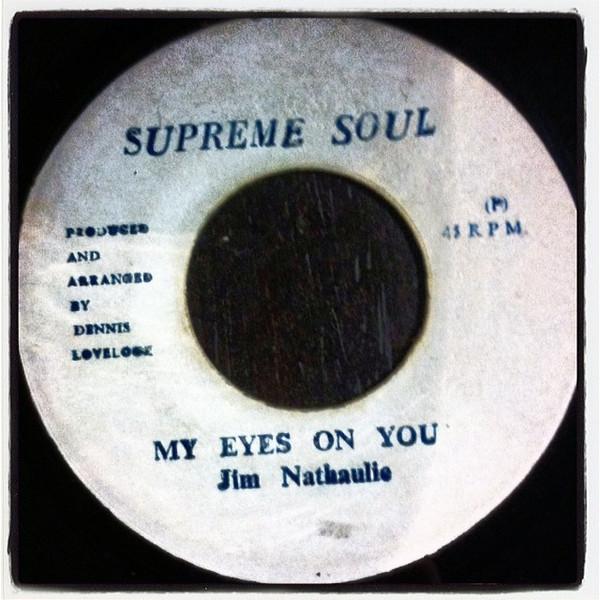 

7inch Record JIM NATHAULIE My Eye On You NONE Supreme Soul 1981 Jamaica Reggae Ska Dub Used