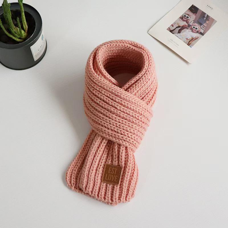 Korean Style Cute Knitted Scarf for Babies & Kids - Autumn/Winter Neck Warmer