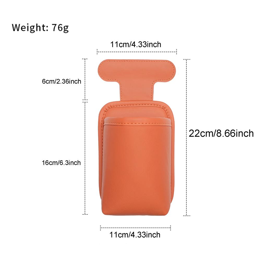 KEBIDU Car Glove Box Hanging Storage Organizer Punch-Free Cup Holder Mini Trash Bag for Water Bottle Tissue Garbage