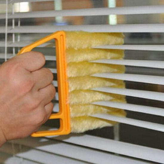 Portable Multi-Surface Venetian Blind and Vent Cleaning Brush - Detachable & Washable