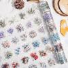 Winter Flower Sea Die-cut Tape DIY Journaling Stickers