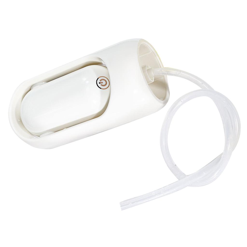 Collapsible Water Pump Foldable Bottle Dispenser Universal USB Charging Safe for Outdoor Camping Milky White with