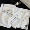 New Women Ice Silk Pajama Set,Long Sleeve Long Pants Loungewear