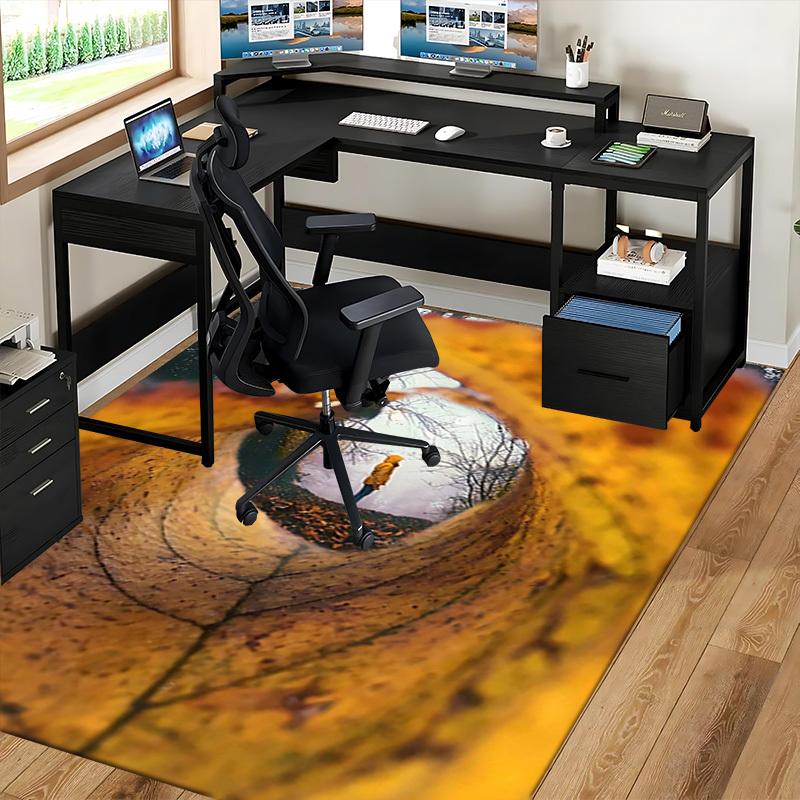 1pc Autumn Leaf Chair Mat - Festival Gift, Seasonal Decor, Office & Home Use.P093