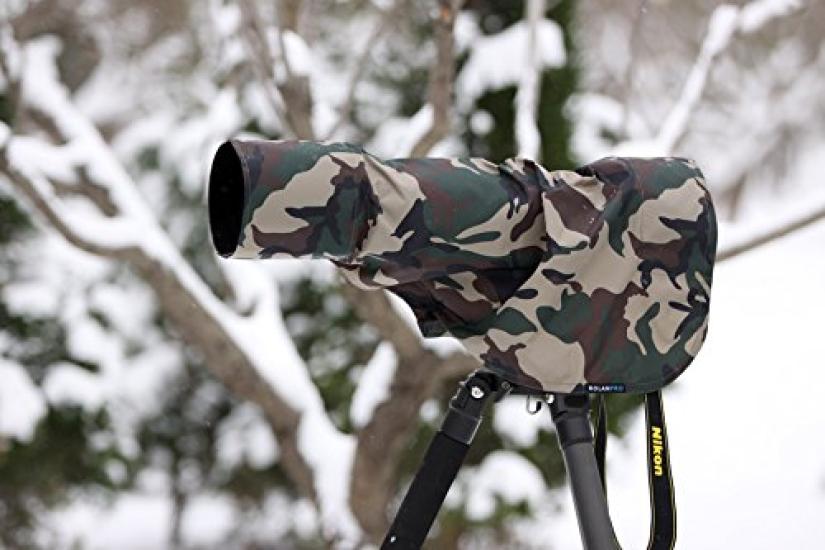 ROLANPRO Pequeño Compatible con Sony G 300mm 400mm y 200mm Impermeable Chubasquero, 200-600mm F5.6-6.3 OSS, f/2.8, f/4, f/2 Lentes. #VerdeMilitar