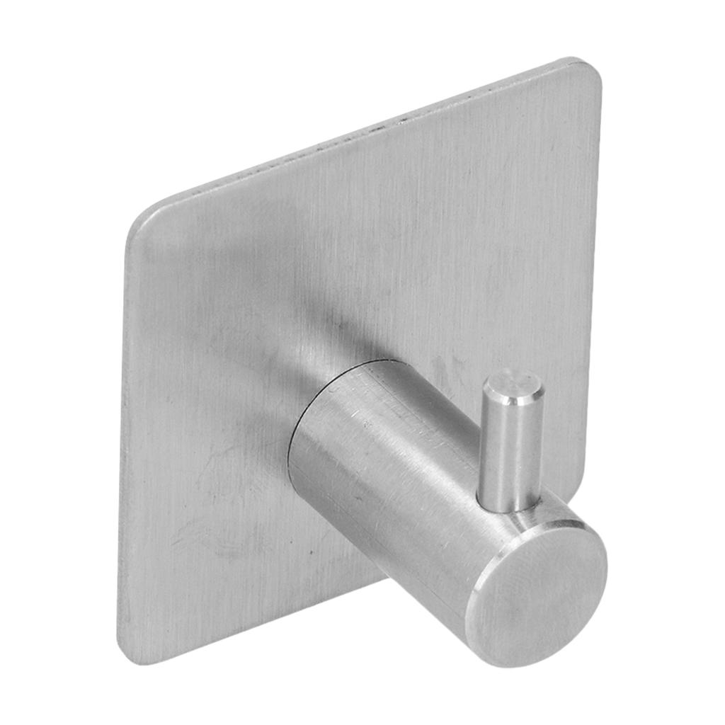 Cylindrical Hook 304 Stainless Steel Viscose Nonperforated Metal Bathroom Coat Hat Single Hook