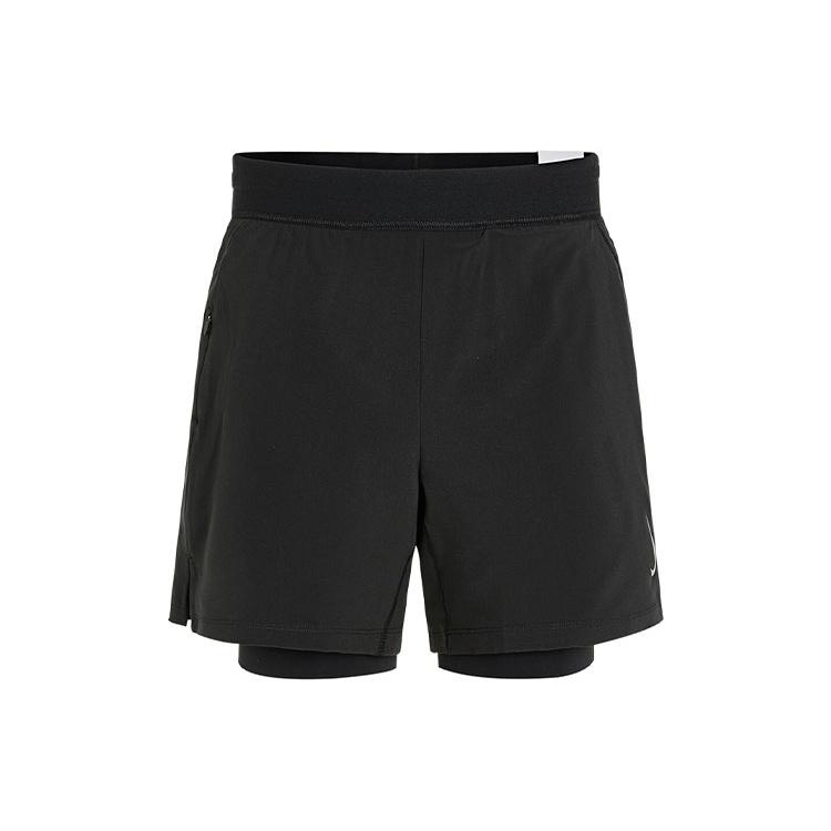 Men s Nike Yoga 2-in-1 Athleisure Casual Sports Woven Training Shorts Black DC5321-010 S