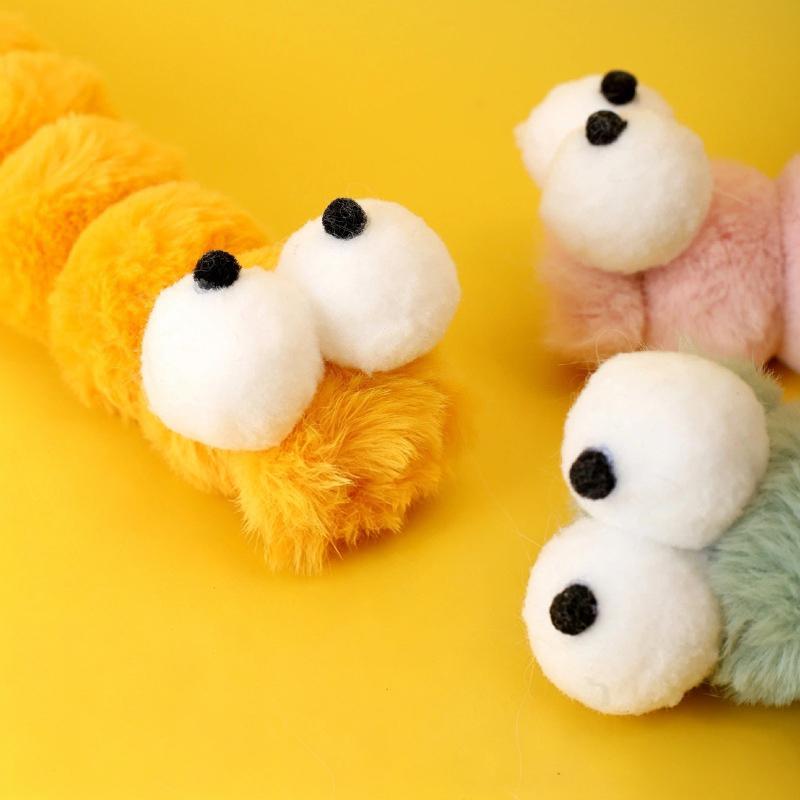 Cat Plush Chew Toy Soft Bite Stick Catnip Kitten Toy Insect Design Cat Pillow Teaser Stick Interactive Cat Chew Toys Supplies