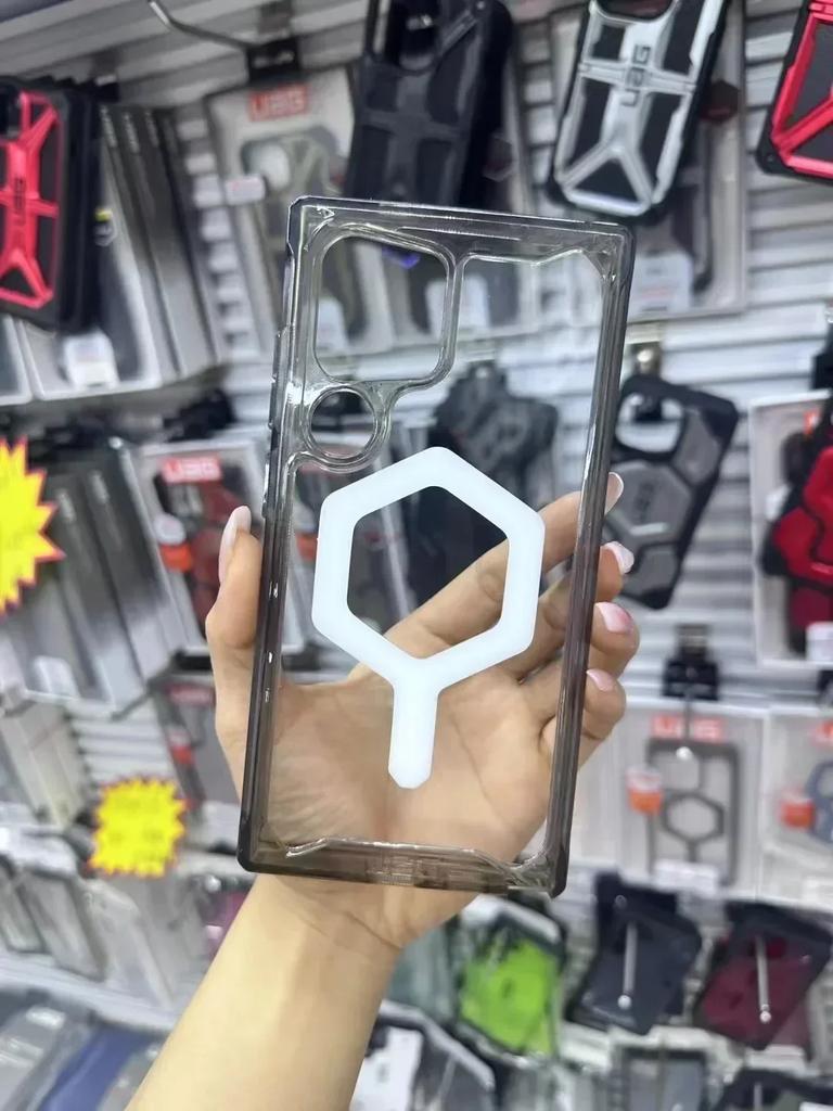 Kratzfeste Robuste Outdoor-Hülle UA für Samsung Galaxy S25 Ultra Plus 5G Magnetischer Militärstandard-Schutz Transparente Hülle
