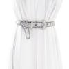 Fashion Adult Rhinestone Belt for Dress Sequins Waist Belt Locomotive Style Belt