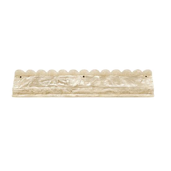 1/4Pcs Mahjong Rack with Detachable Magnetic Pusher Scalloped Acrylic Mah Jongg Tile Holder
