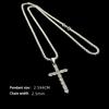 Exquisite Shiny Zircon Cross Pendant Necklace For Women Men Versatile Hip-Hop Cross Necklace Party Jewelry Accessories Gifts