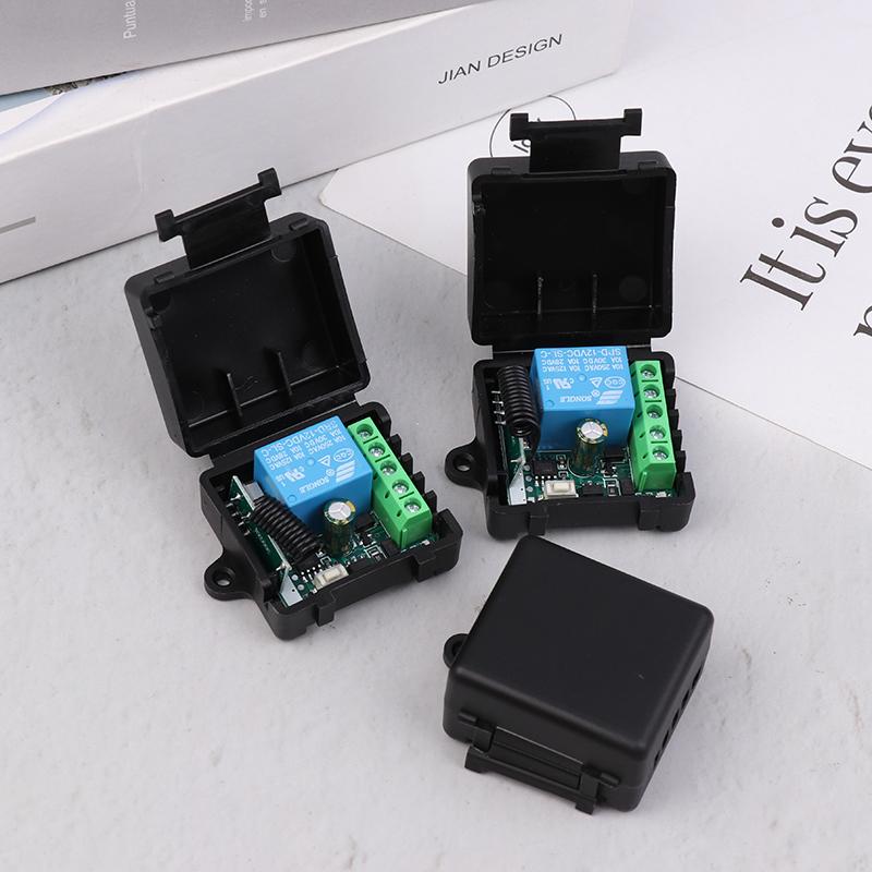Universal Gate Remote Control Switch Dc 12V Rf 433 Mhz Asking Code Relay Receiver Diy Mini Module For Garage Door Led Lighting