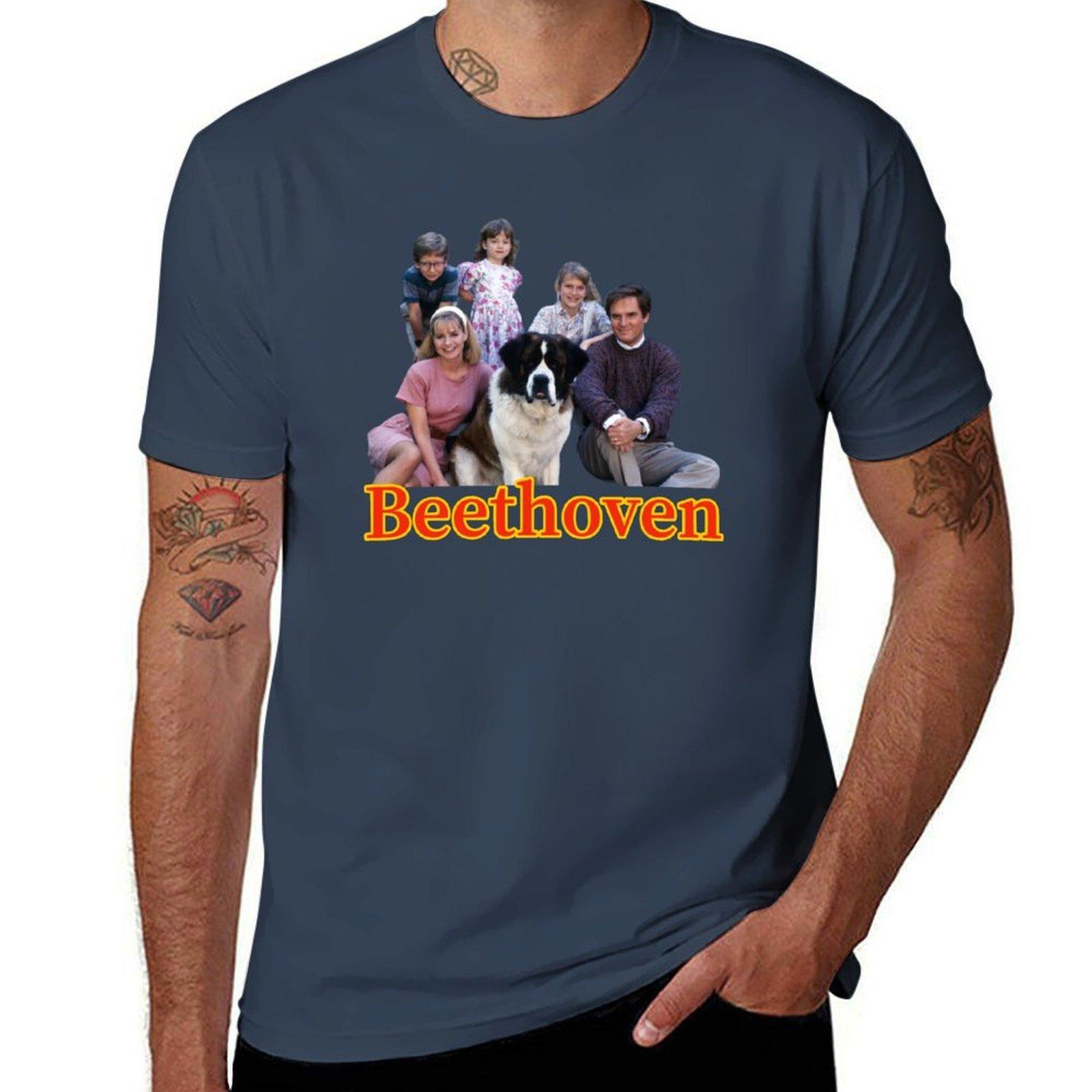 Beethoven Movie TShirt Basic Solid Tee for Daily Use S
