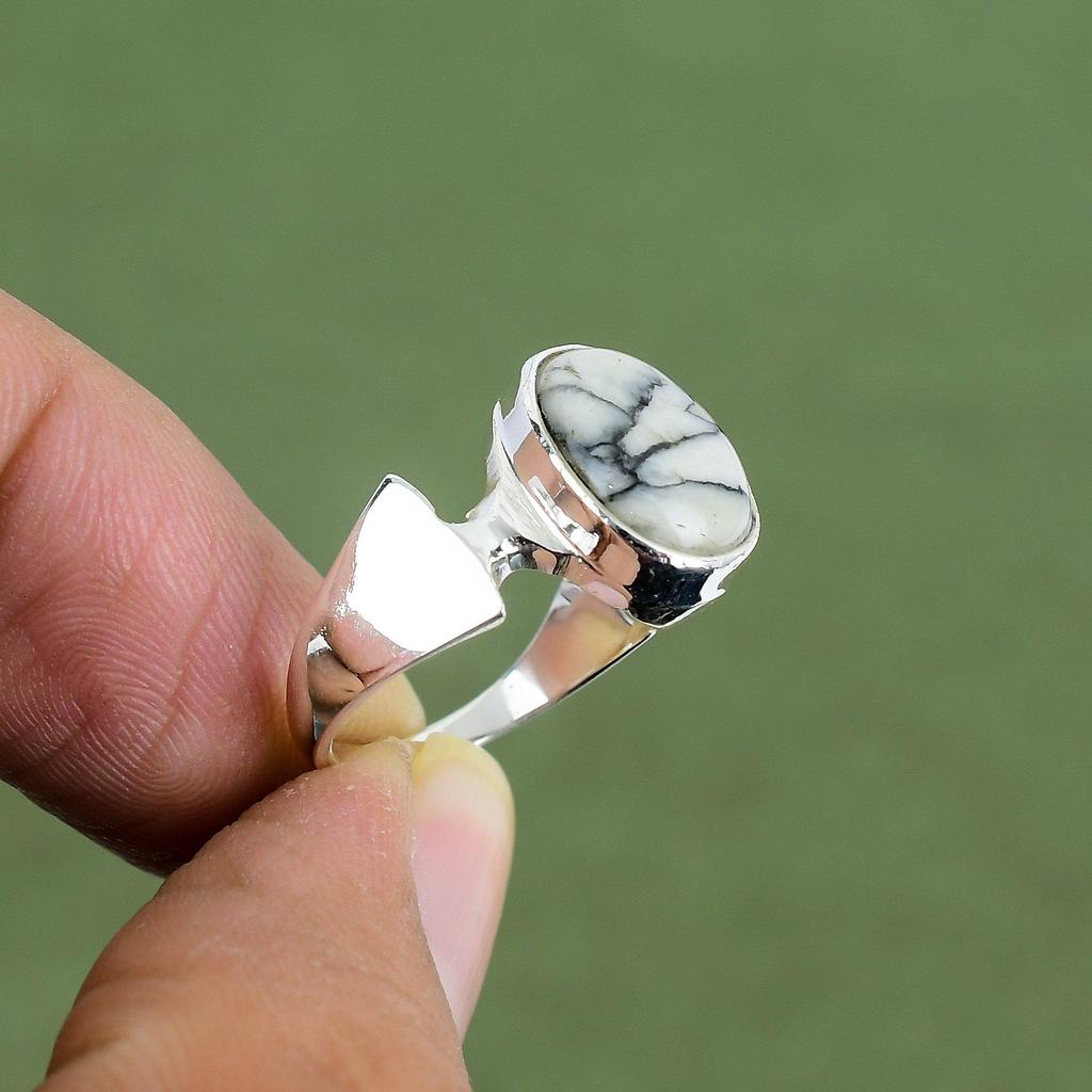 Pinolith Jasper Ring 925 Sterling Silver Ring Latest Design Jewelry Genuine Gemstone Ring Gift For Wife Handmade Ring Available In Ring Size