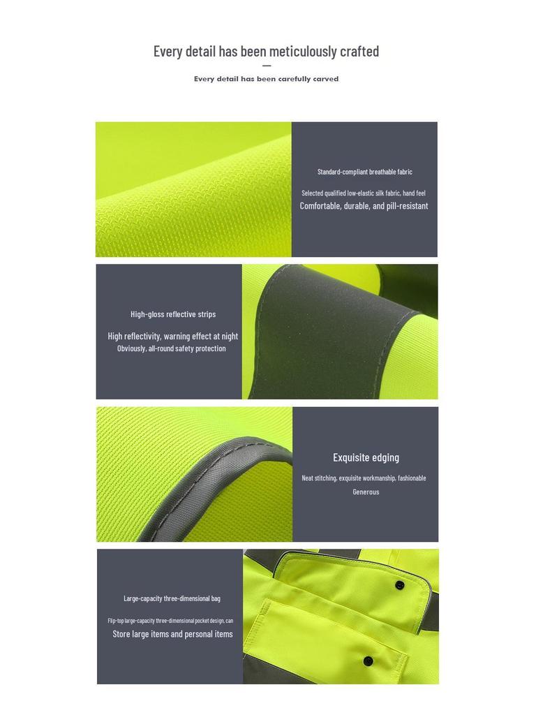 Xinghua Reflective Safety Vest Luminous Workwear for Construction and Sanitation