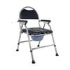 Foldable Stainless Steel Toilet Chair with Backrest for Elderly & Pregnant Women
