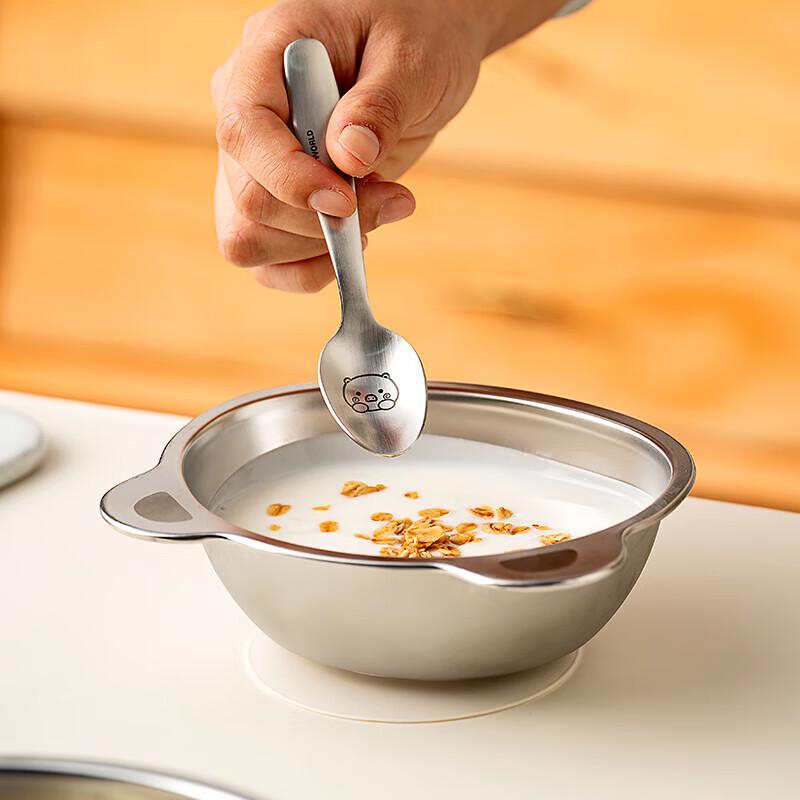 Panda 316 Nerezová ocelová sada dětských jídelních misek