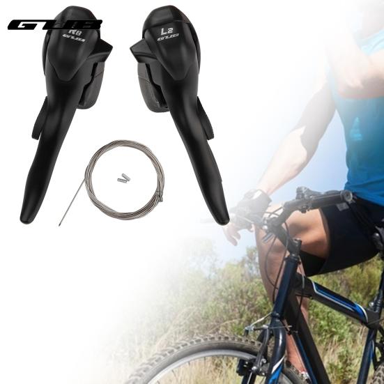 GUB 2Pcs Bike Shifter Trigger Shifter Rear Derailleur Universal Anti