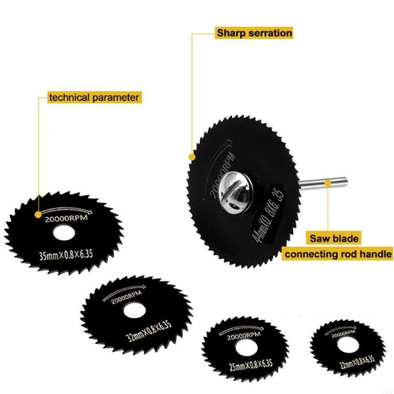 

HSS Rotary Tool Mini Circular Blade Set Cutting Discs 7 Pcs CN