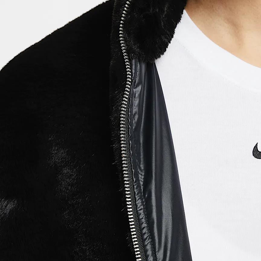 Nike Sportswear Snake Welcoming Series Stand Collar Comfortable Soft Long Sleeve Jacket Women Jacket Black HV8464-010