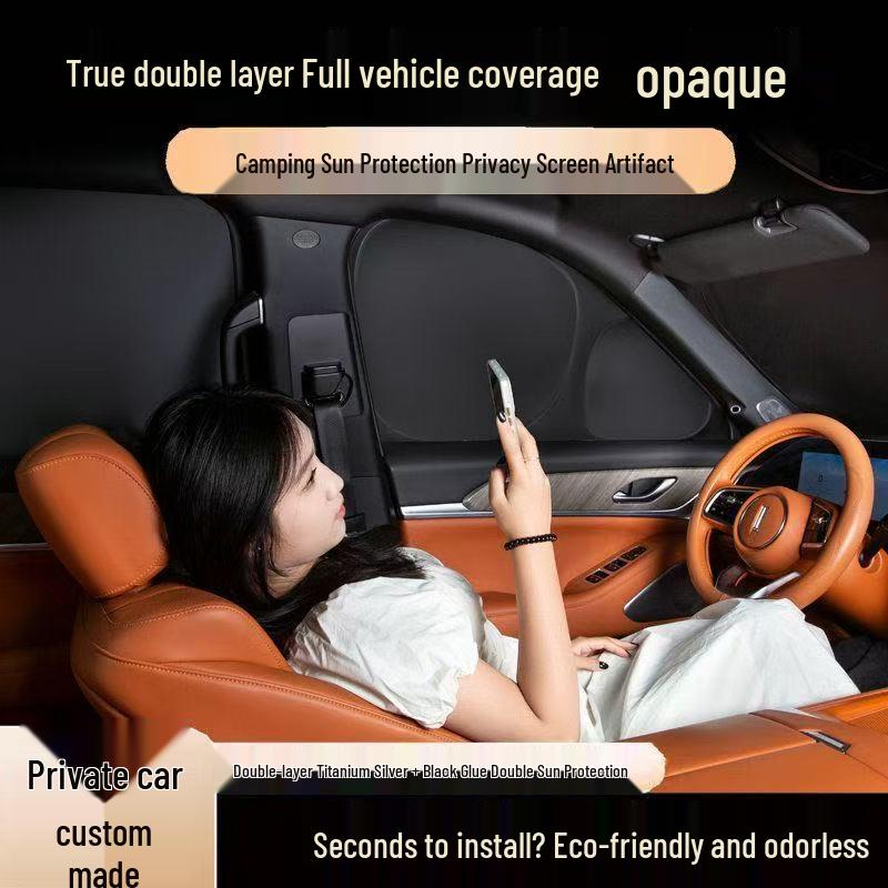 Jiangling Motors Sunshade: Thickened Anti-Peeping Side Window Blackout Board for Outdoor Camping