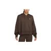 Nike Sportbekleidung Einfarbig Locker Gestrickter Hoodie Damen Hoodies Barock-Braun DM6418-237