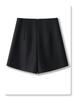 Women's White A-Line Suit Shorts: 2025 Spring Collection, Loose, Wide-Leg, Slimming Casual Four-Point Pants