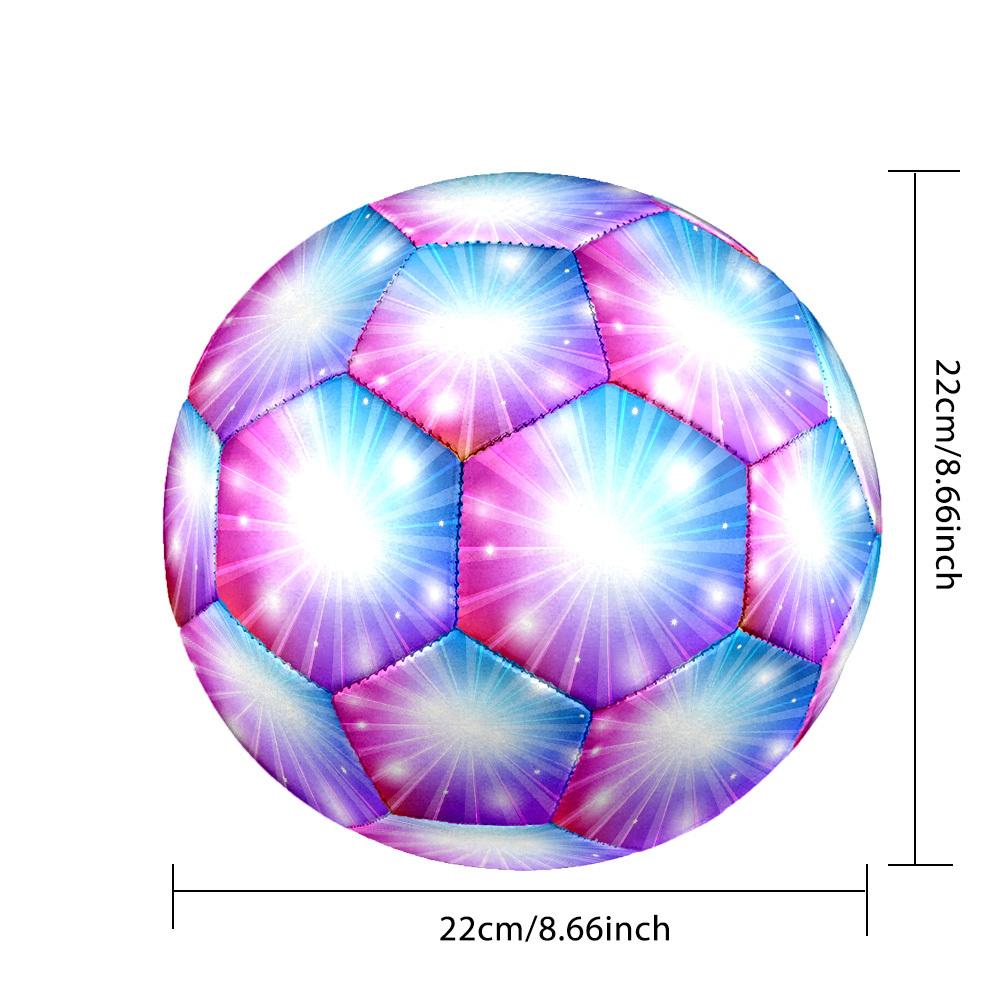 1pc Radiant Spectrum Burst Size 5 Soccer Ball Professional Match Training Football Indoor &Outdoor Sports Ball Lightweight Durable C6546
