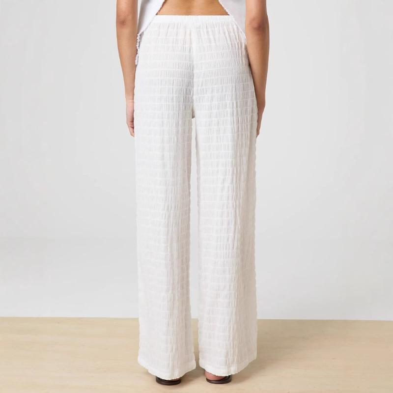 Women's Casual Straight Pants Thin Strap Elastic Waist Autumn Thin Wide Leg