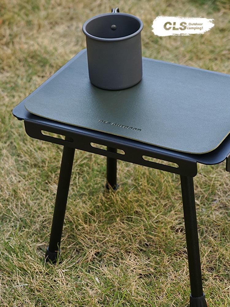 Heat-Insulating Waterproof PU Leather Placemat & Tablecloth for Camping and Picnics