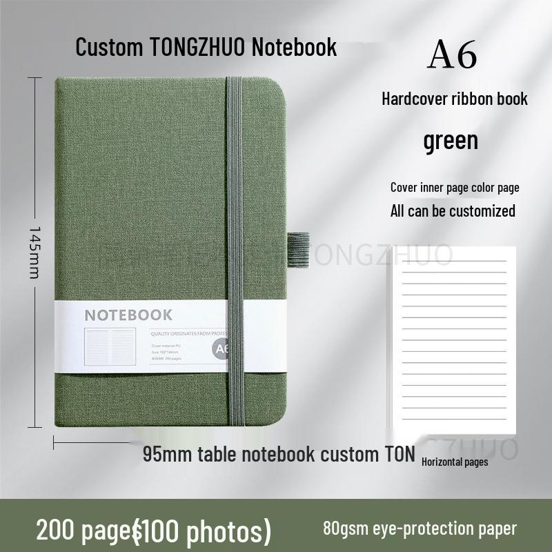 Wysokiej jakości, spersonalizowany notes A5 z gumką do biznesu i biura