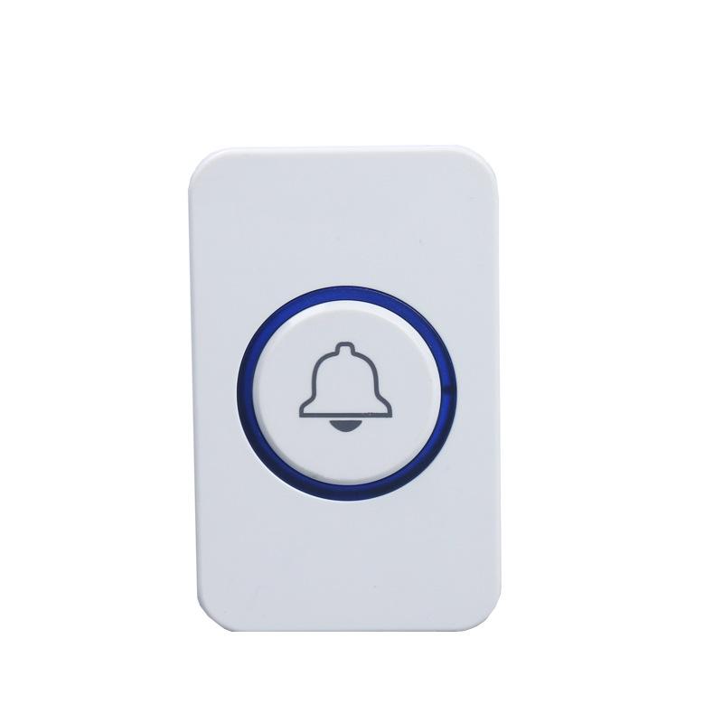 Smart Wireless Doorbell with LED Flash, Power-Off Memory, One-to-Two/One-to-One Functionality, Ideal for the Elderly.