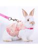 1PC  Rabbit Harness And Leash Set For Rabbits, Guinea Pigs, Adjustable Buckle For Small Pets Walking
