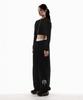 Paensyo 6:19 Cross String One Tuck Pants - Black