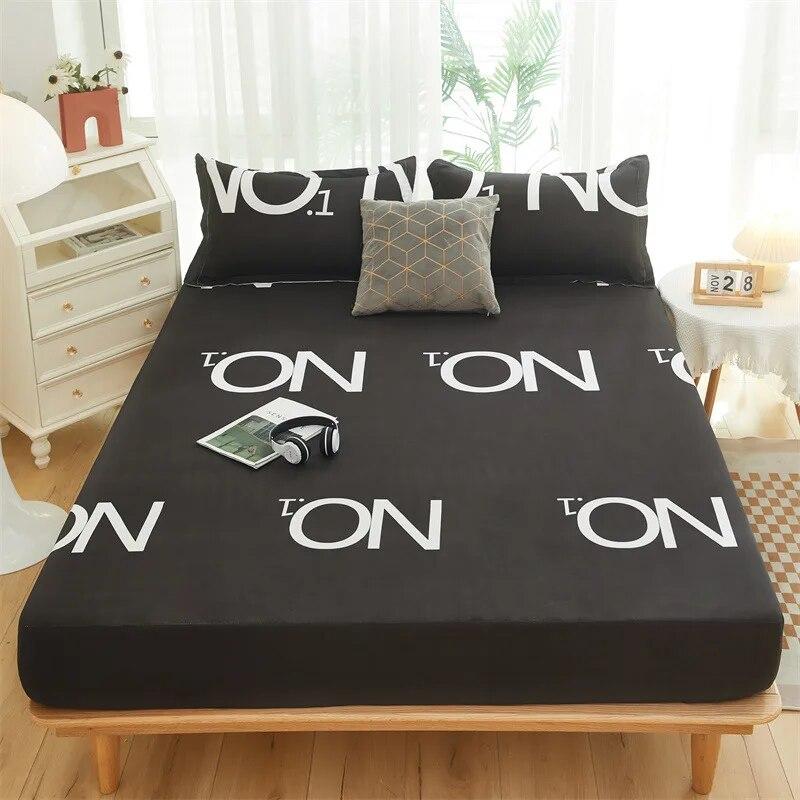 Double Bed Fitted Sheet Quilting Bedspread On The Bed Woven Air-Permeable Mattress Cover Single Bed Cover Bed with Pillowcases