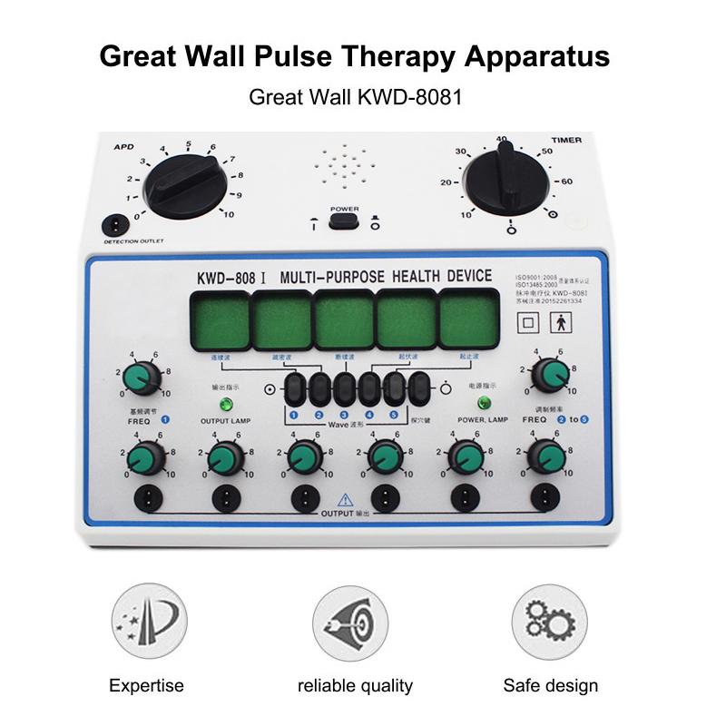 Aparat electric de stimulare a acupuncturii Stimulator muscular al nervilor electrici 6 canale de ieșire Masaj cu plasture de îngrijire a sănătății KWD808-I