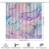 Blue and Pink Watercolor Abstract Shower Curtain for Bathroom Decor Personalized Design Custom Printed Waterproof Fabric Liner W