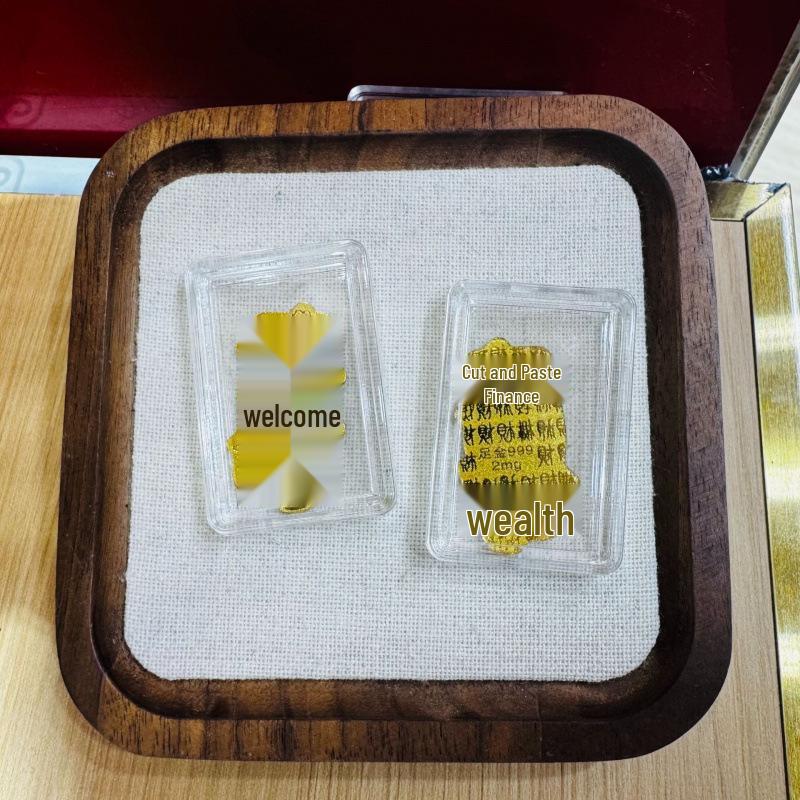Pure Gold 999 Wealth-Boosting Mobile Phone Sticker - 2mg Gold for Daily Prosperity