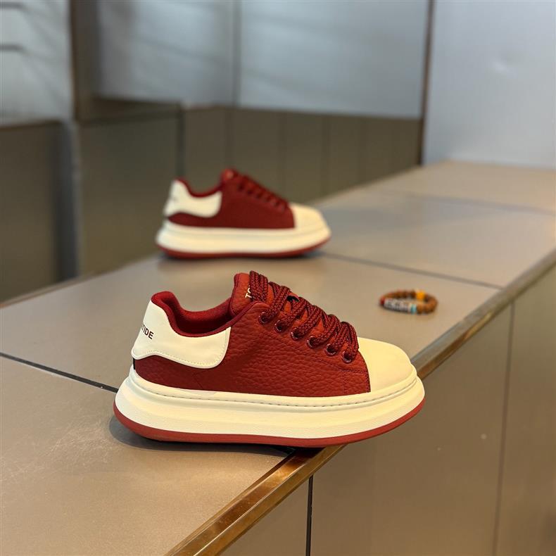 Frühling neue Schnürschuhe Low-Top Plateau-Sohle beliebte Freizeitschuhe xlz