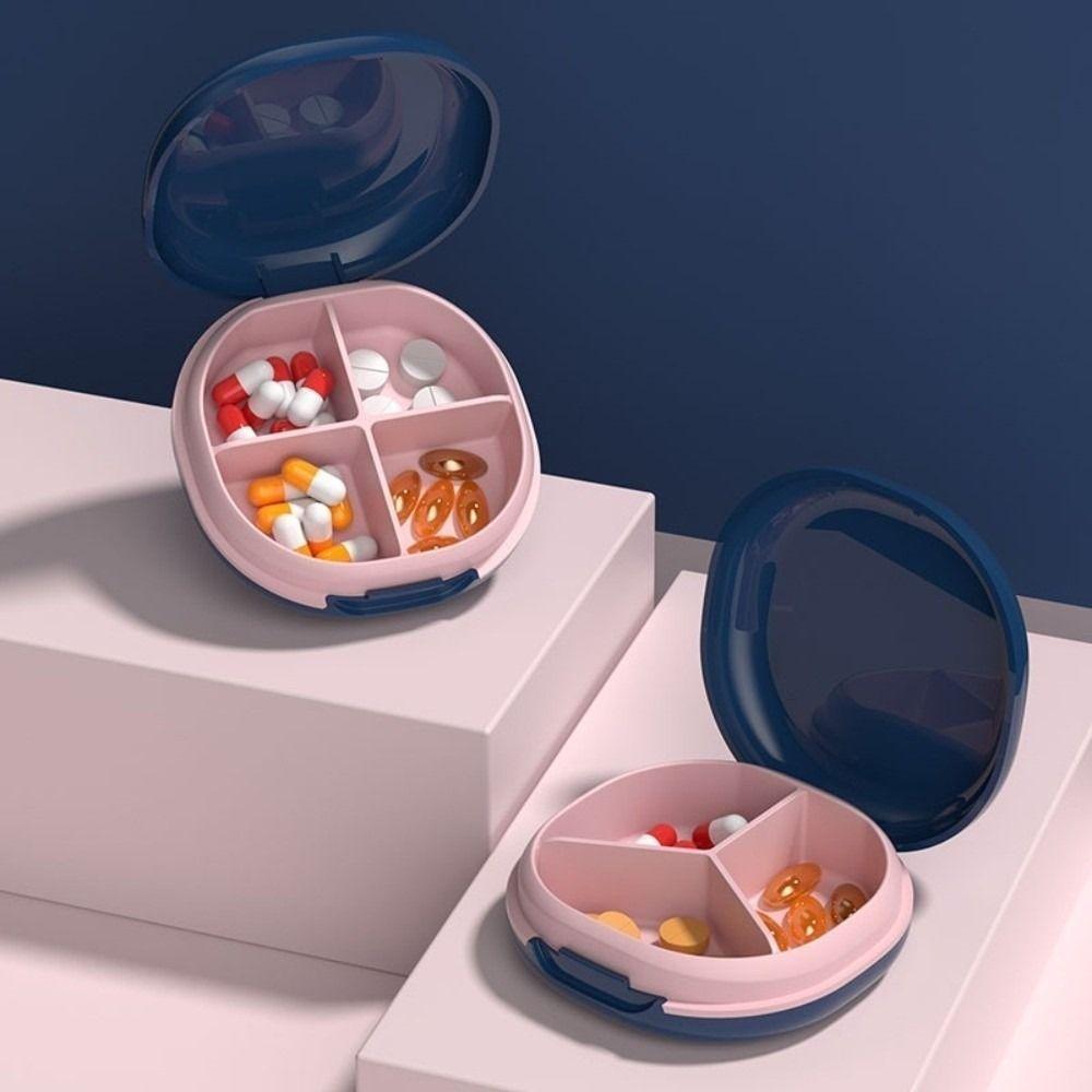 3 Grid Pill Box 4 Grid Granule Storage Box Waterproof Pills Organizer Travel
