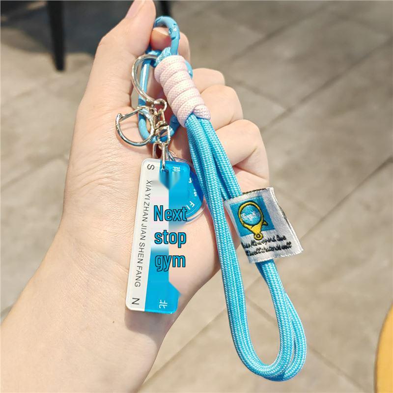Exquisite Fitness Dumbbell Keychain: Sporty Pendant for Backpacks & Bags
