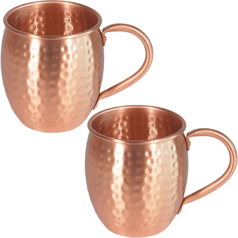 

500 мл 100% Мідні Чашки Чиста Суцільна Форма для Moscow Mule ЧИСТА Мідь 18 унцій Коктейльні Чашки Пиво Молоко Чашка Посуд 550ml