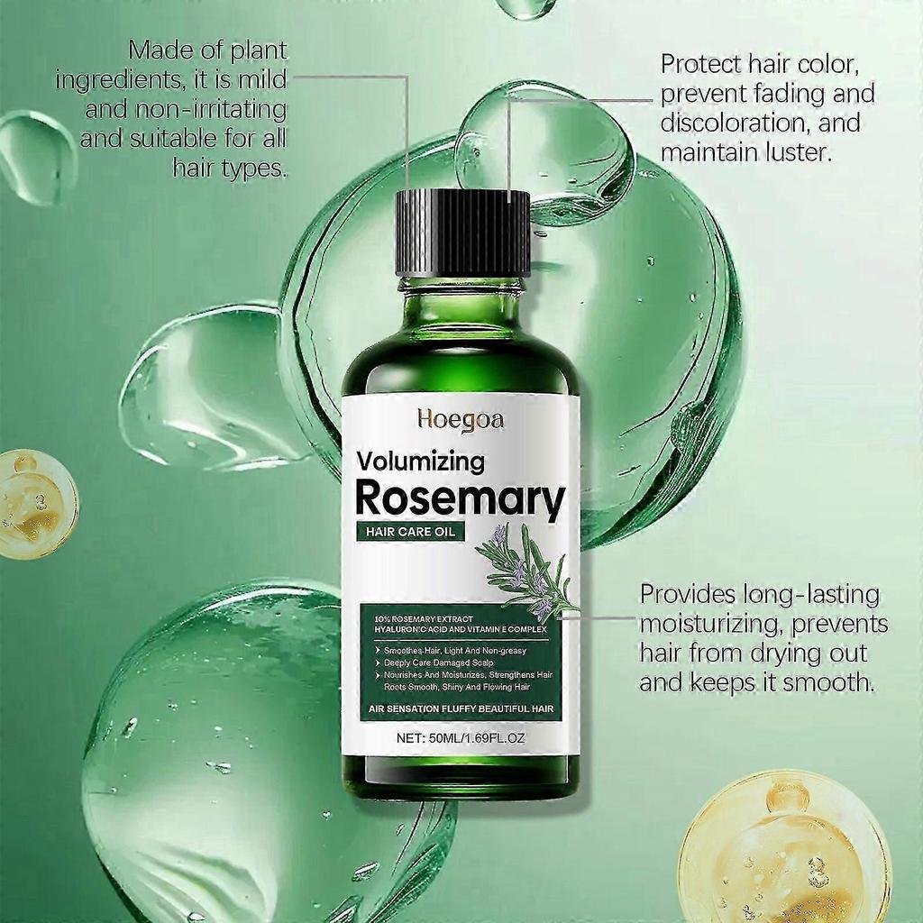 Rosemary Oil for Hair Growth, 100% Pure Organic Rosemary Oil for Thicker, Stronger Hair, Scalp Treatment for Itchy & Dry Scalp, Strengthen & Nourishes