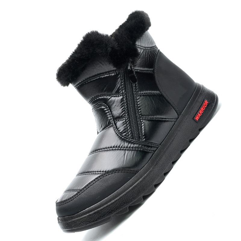 -3 large size women's shoes, winter new cotton shoes medium tube piled thickened warm snow boots