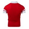 Large Size Men's Fashion Casual Summer Color Block Top Short Sleeve Polo Shirt Turn Down Collar T-shirt