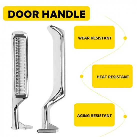 Pair Inner ide Door Interior Handle Chrome Left Right for 1987-1996 Ford F150